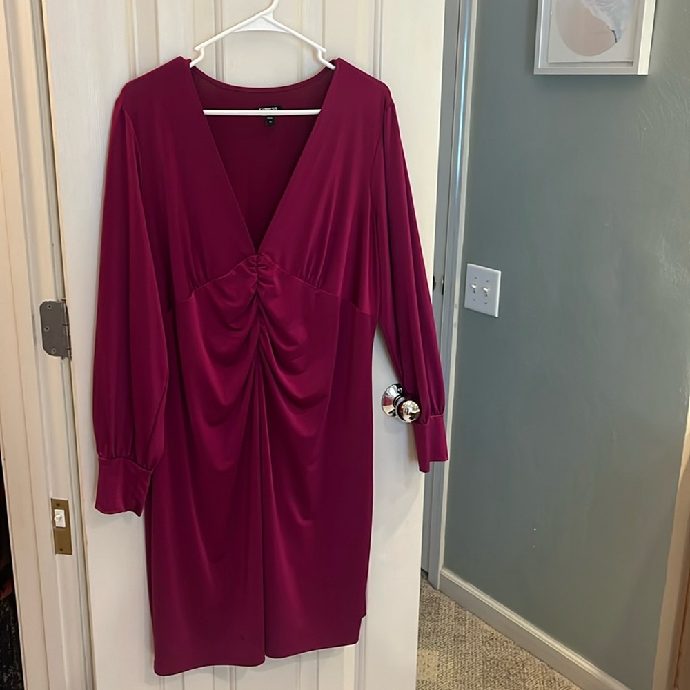 Express satin dress- size XL